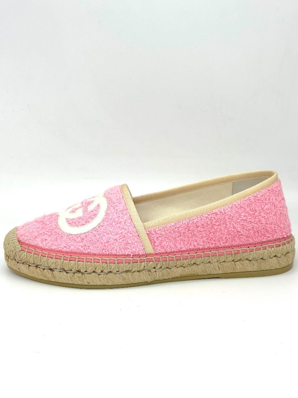 Gucci GG Logo Monogram Terry Espadrilles Flats Shoes - Picture 2 of 15